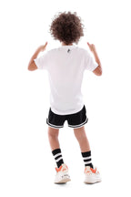 Boys White Basketball T-Shirt Sporty Athletic Tee | ANJA Sportswear
