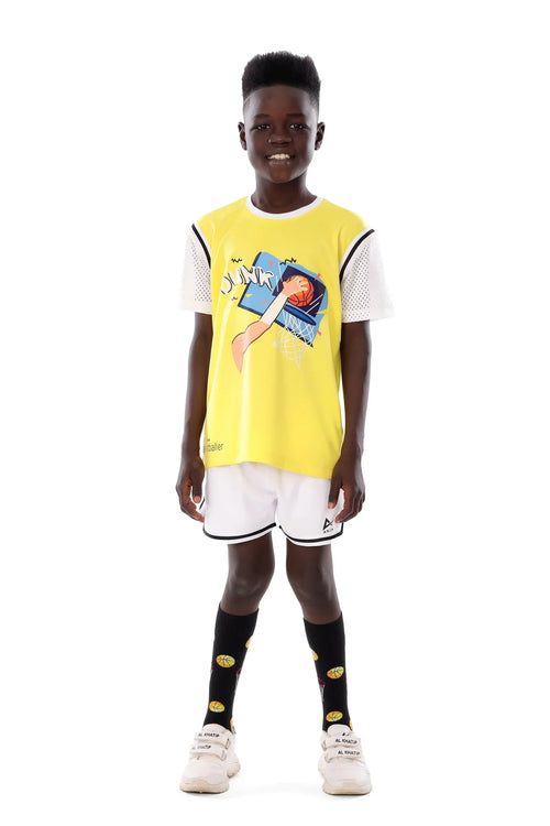 Boys Basketball  Slam dunk Tshirt | ANJA Sportswear