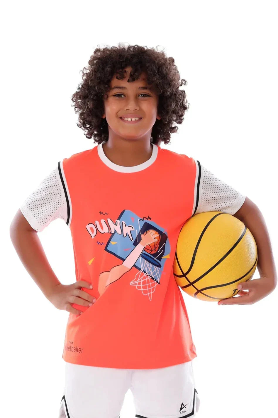 Boys Basketball  Slam dunk Tshirt | ANJA Sportswear