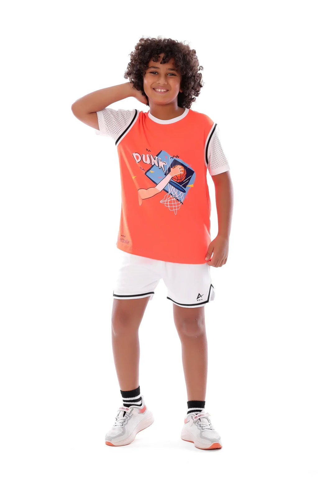 Boys Basketball  Slam dunk Tshirt | ANJA Sportswear