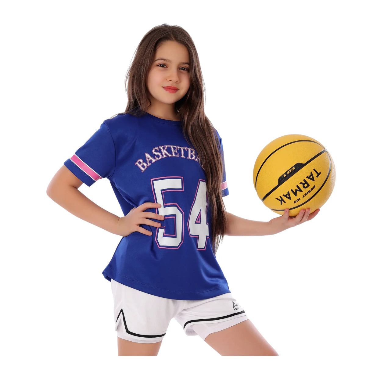 Girls Basketball T-Shirt â€“ Sporty Athletic Top | ANJA Sportswear