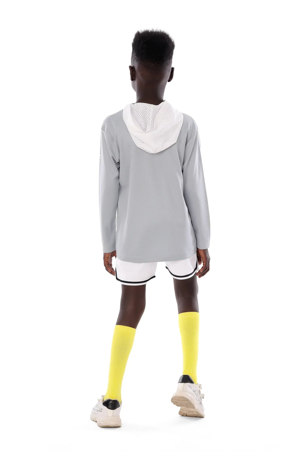 Boys Grey Basketball Long Sleeve Kids Jersey | ANJA Sportswear