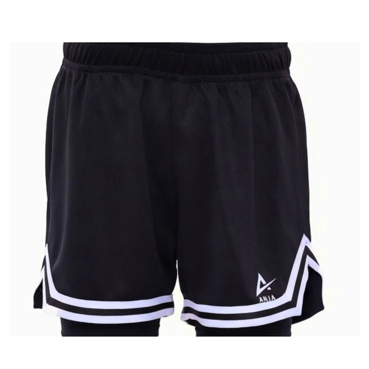 Boys Single Stripe Kids double Layer Shorts â€“ Sporty Performance Bottoms | ANJA Sportswear