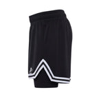 Boys Single Stripe Kids double Layer Shorts â€“ Sporty Performance Bottoms | ANJA Sportswear