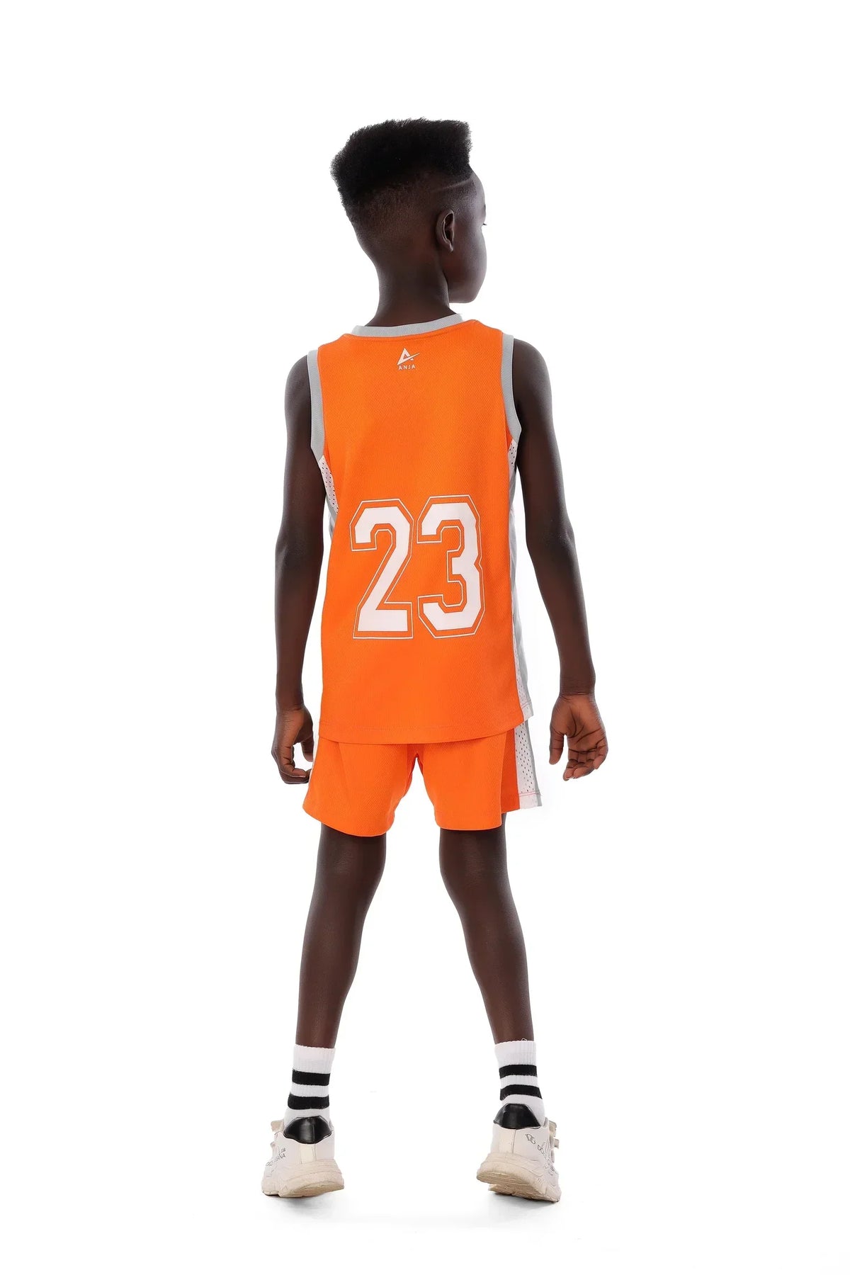 Boys Basketball Kit â€“ Sporty Sleeveless Jersey and Shorts Set | ANJA Sportswear