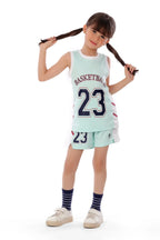 Girls Basketball Kit â€“ Sporty Sleeveless Jersey and Shorts Set | ANJA Sportswear