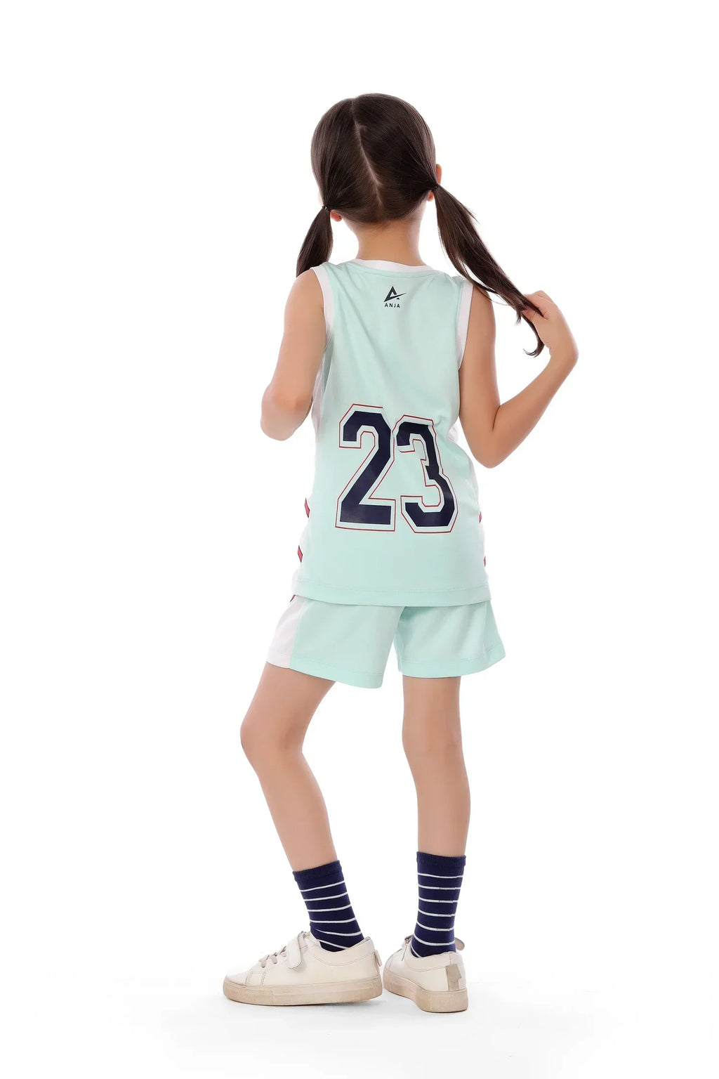 Girls Basketball Kit â€“ Sporty Sleeveless Jersey and Shorts Set | ANJA Sportswear