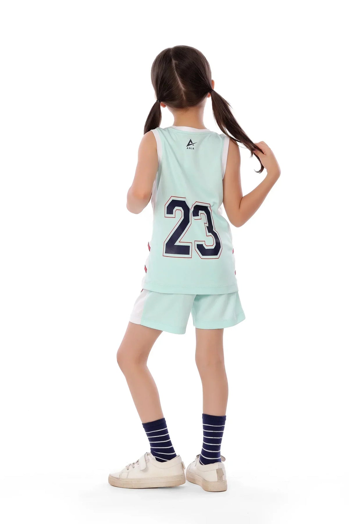 Girls Basketball Kit â€“ Sporty Sleeveless Jersey and Shorts Set | ANJA Sportswear