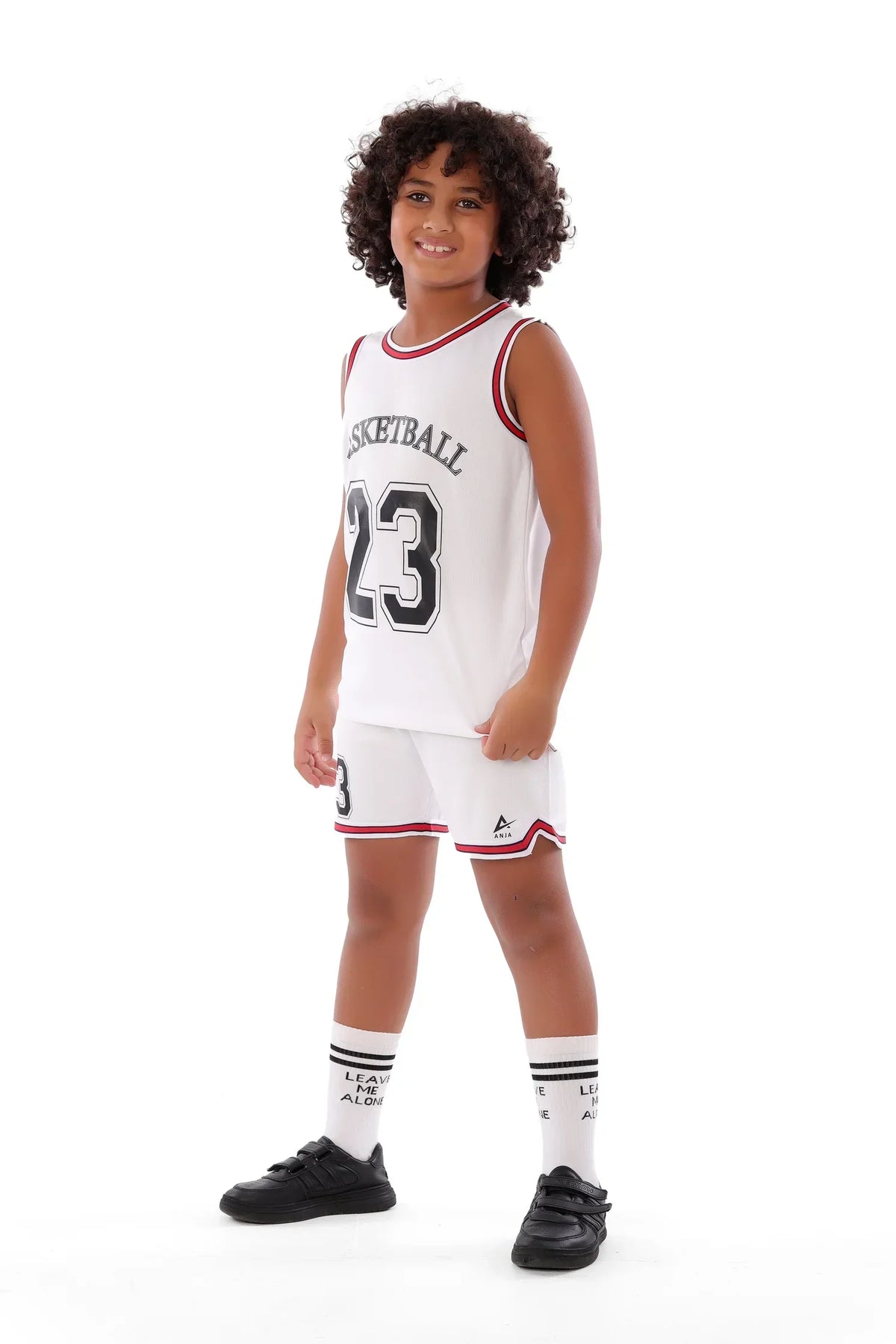 Boys Basketball Kit â€“ Sporty Sleeveless Jersey and Shorts Set | ANJA Sportswear