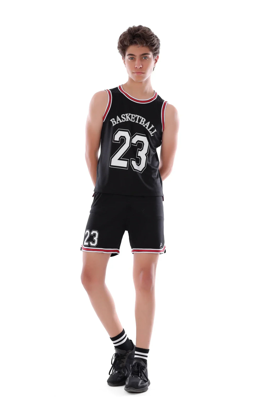 Boys Basketball Kit â€“ Sporty Sleeveless Jersey and Shorts Set | ANJA Sportswear