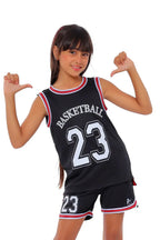 Girls Basketball Kit â€“ Sporty Sleeveless Jersey and Shorts Set | ANJA Sportswear