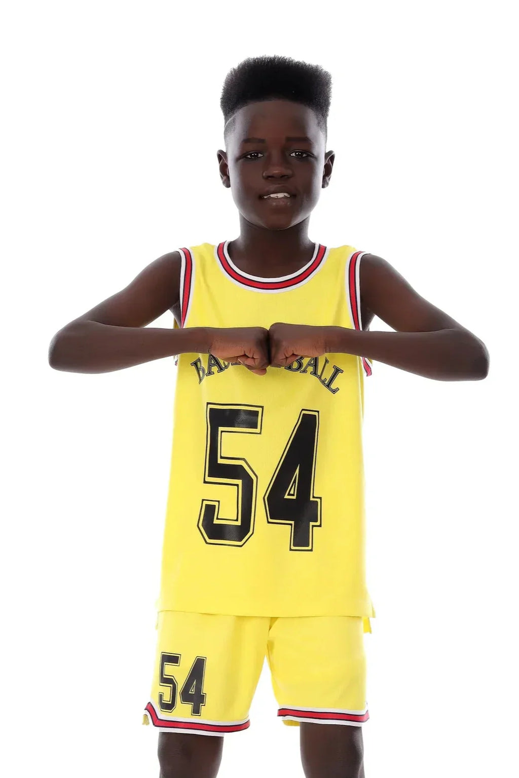 Boys Basketball Kit â€“ Sporty Sleeveless Jersey and Shorts Set | ANJA Sportswear