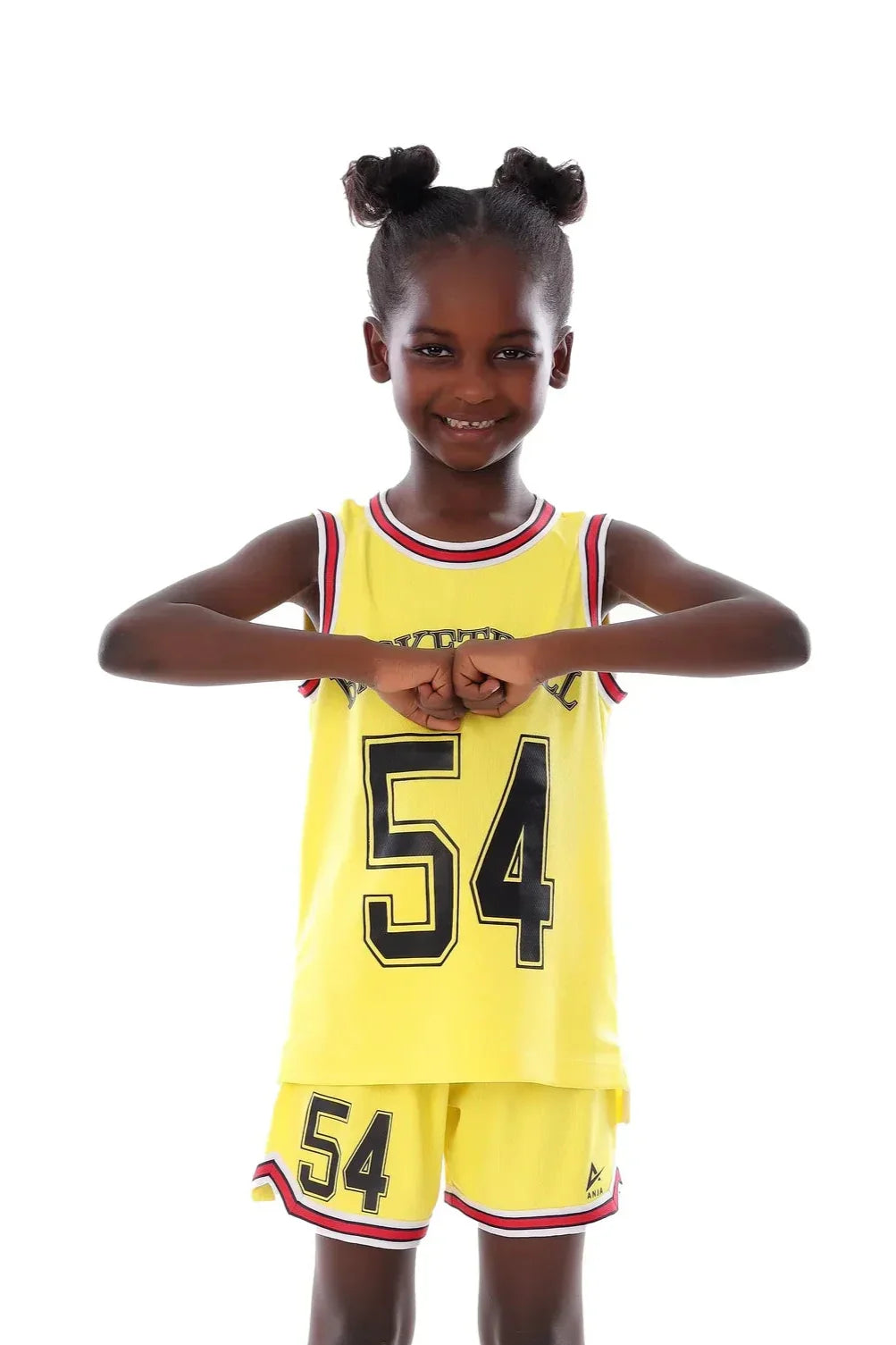 Girls Basketball Kit â€“ Sporty Sleeveless Jersey and Shorts Set | ANJA Sportswear