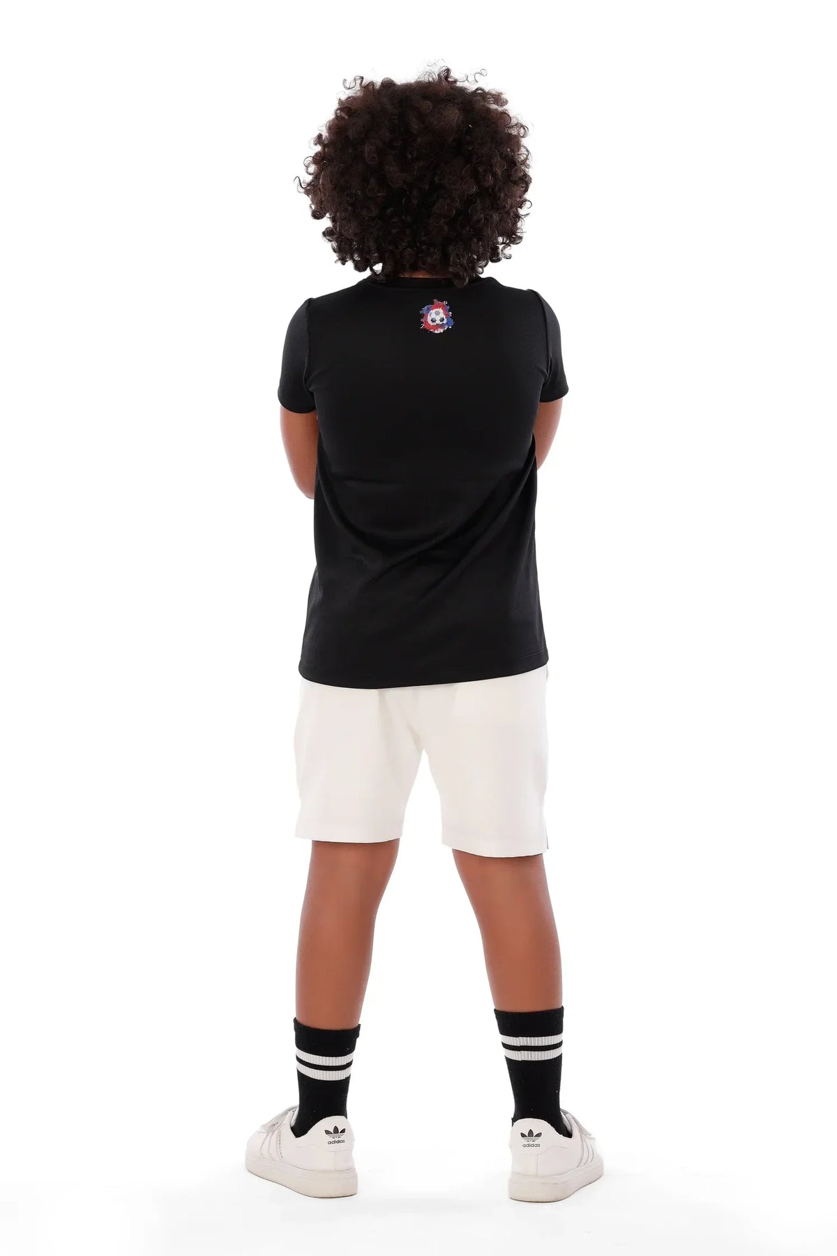 Boys Black Football Ball Splash T-Shirt â€“ Sporty Athletic Top | ANJA Sportswear