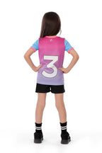 Girls Pink & Blue Ombre  T-Shirt â€“ Sporty Athletic Top | ANJA Sportswear