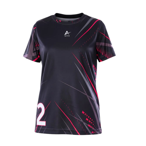 Boys Black & Red Streak  T-Shirt â€“ Sporty Graphic Top | ANJA Sportswear