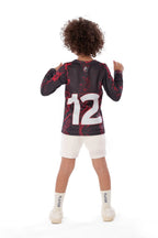 Boys Black & Red Jersey â€“ Long Sleeve T-Shirt | ANJA Sportswear