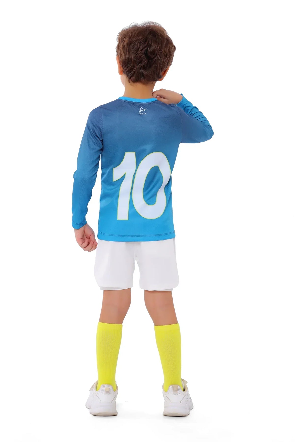 Boys Blue Long Sleeve Jersey â€“ Sporty Athletic T-Shirt | ANJA Sportswear