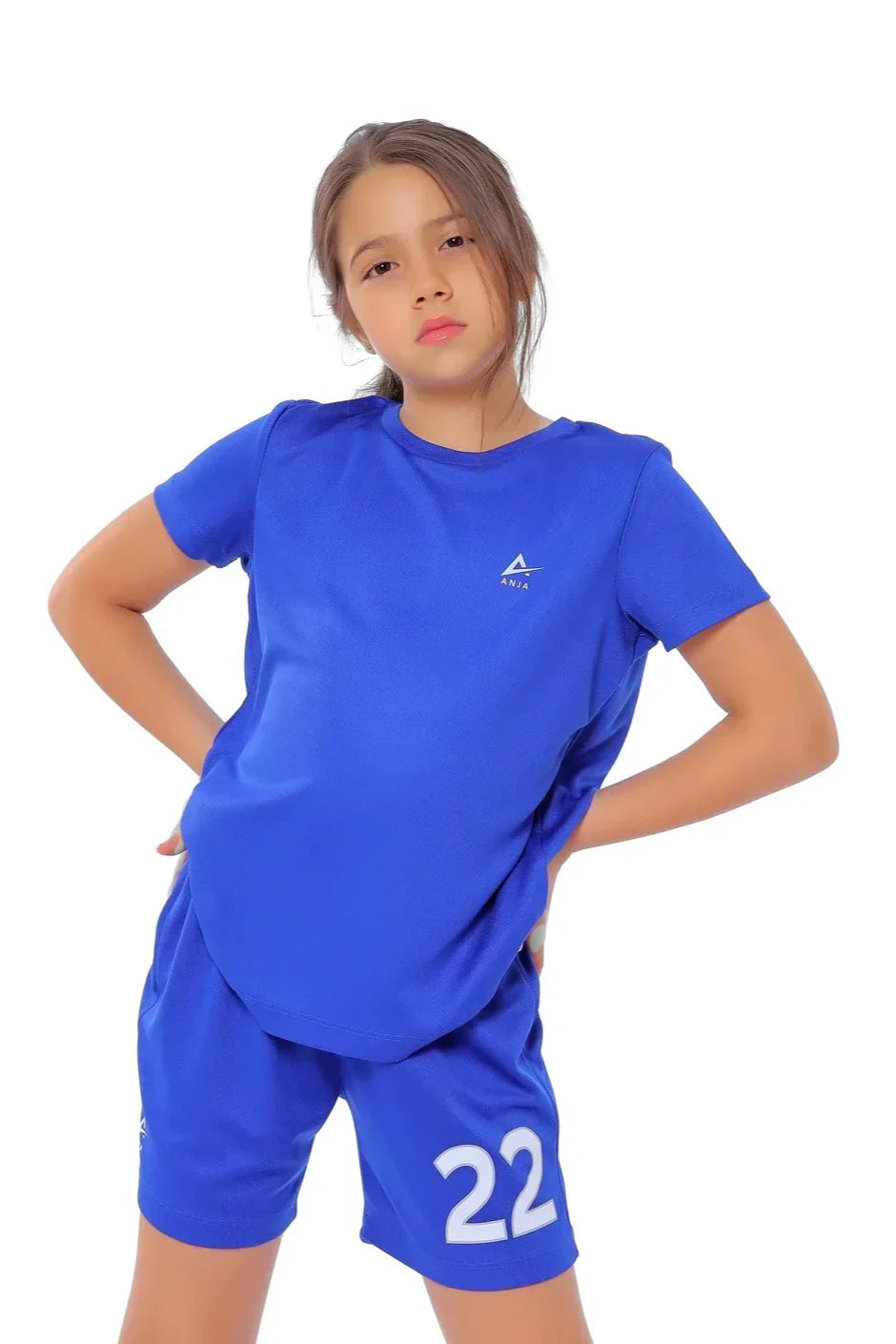 Girls Basic Kit â€“ Sporty T-Shirt and Shorts Set | ANJA Sportswear