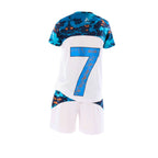 Girls Pattern Sports Kit â€“ Athletic T-Shirt and Shorts Set | ANJA Sportswear