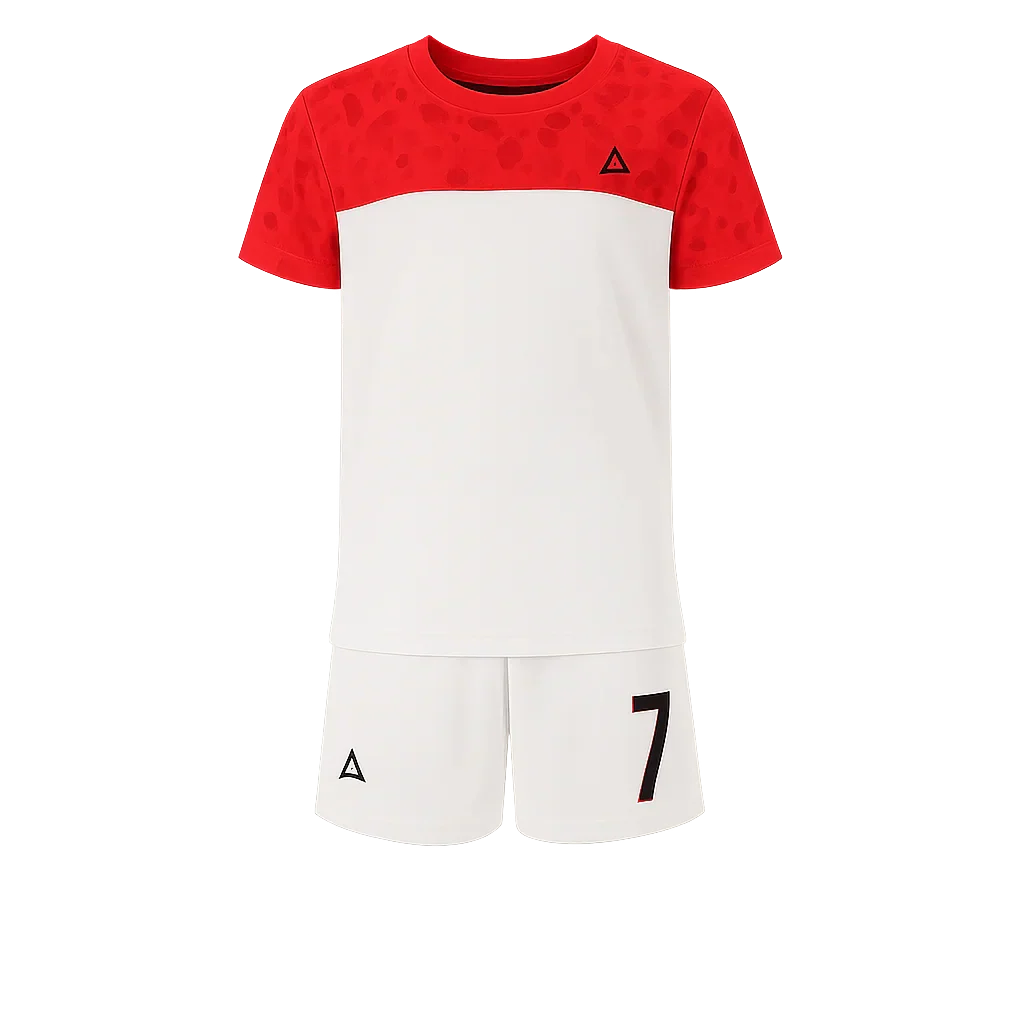 Boys Pattern Sports Kit â€“ Athletic T-Shirt and Shorts Set | ANJA Sportswear