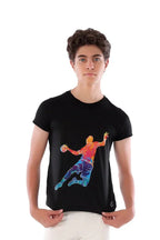 Boys Black Handball T-Shirt â€“ Sporty Athletic Top | ANJA Sportswear
