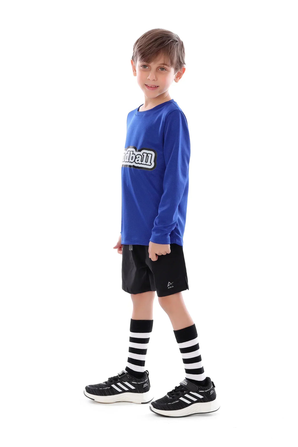 Boys Blue Handball T-Shirt â€“ Sporty Athletic Top | ANJA Sportswear