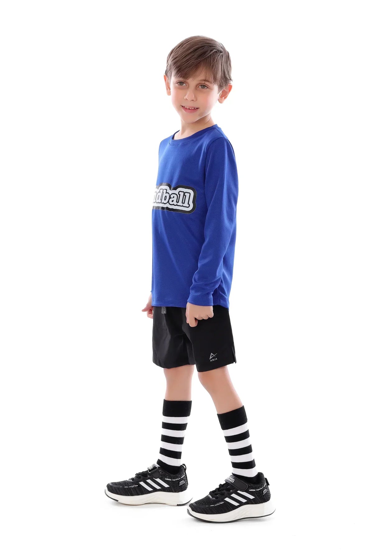 Boys Blue Handball T-Shirt â€“ Sporty Athletic Top | ANJA Sportswear