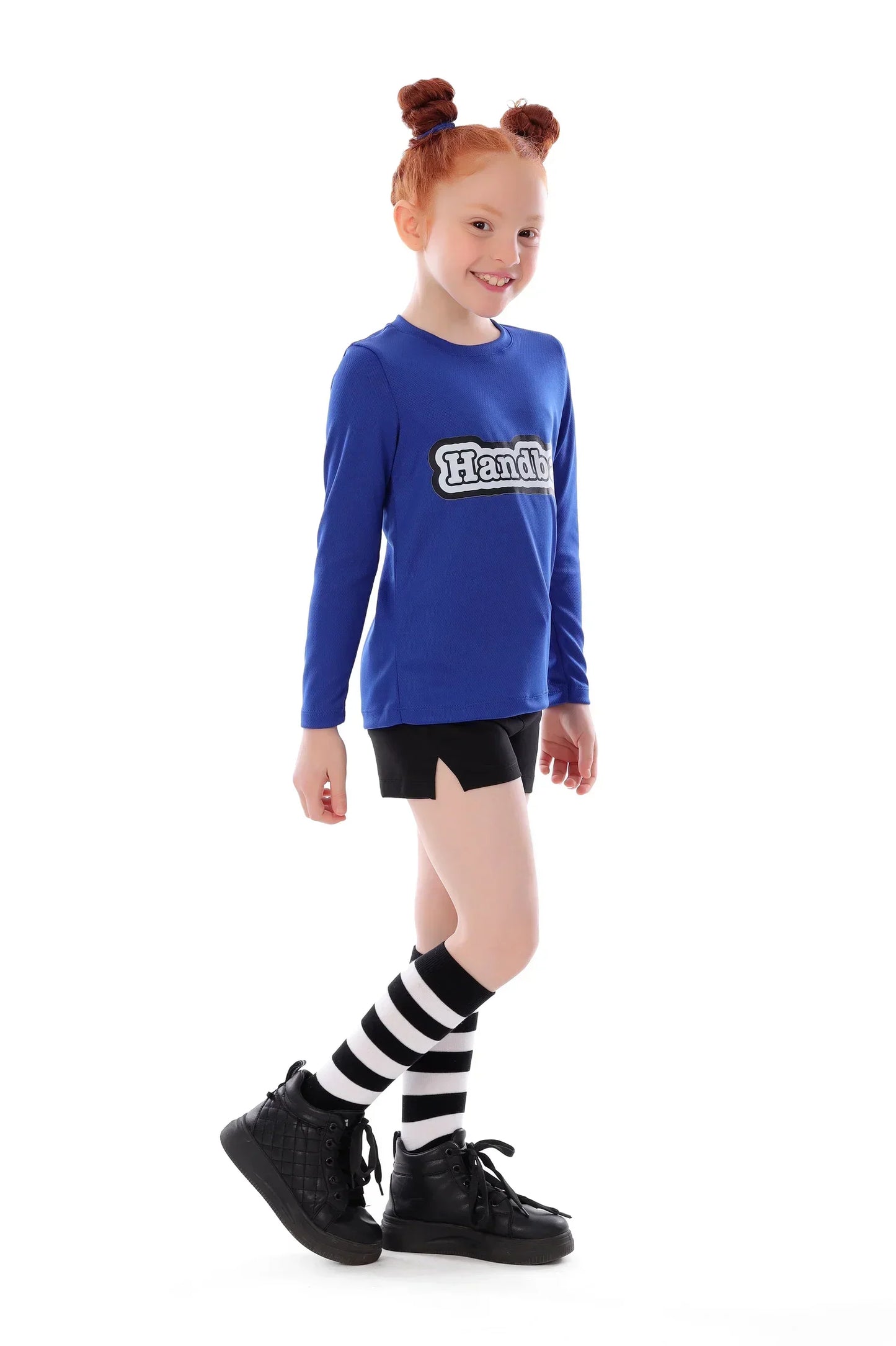 Girls Blue Handball T-Shirt â€“ Sporty Athletic Top | ANJA Sportswear