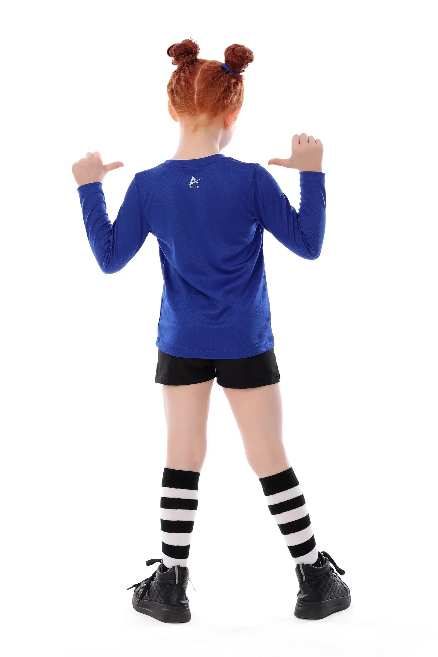 Girls Blue Handball T-Shirt â€“ Sporty Athletic Top | ANJA Sportswear