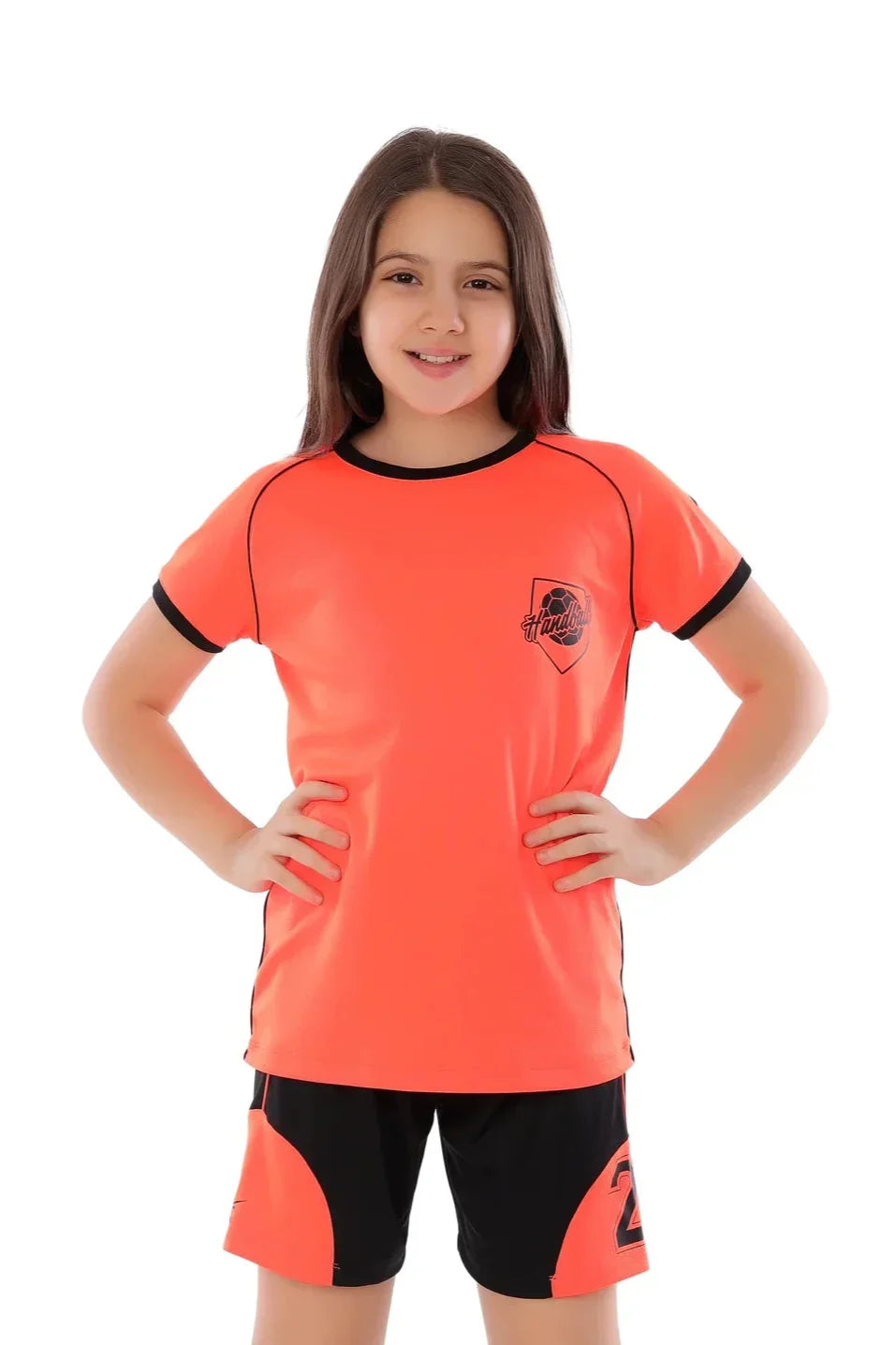 Girls  Handball Kit â€“ Sporty short sleeve Top with Shorts | ANJA Sportswear