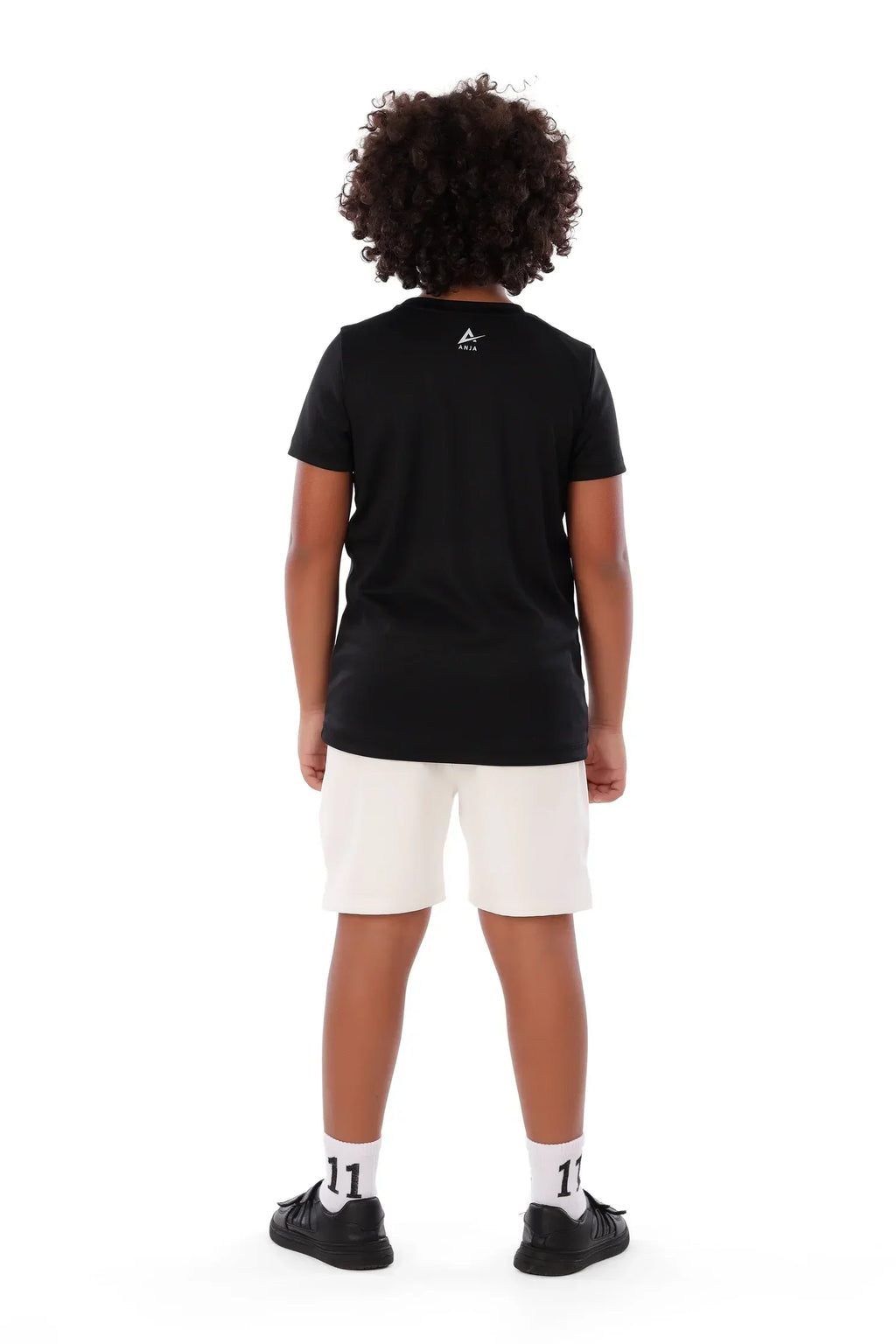 Boys Black Volleyball T-Shirt â€“ Sporty Athletic Top | ANJA Sportswear