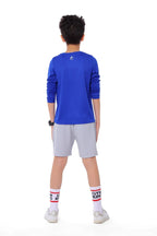 Boys Blue Volleyball Long Sleeve T-Shirt â€“ Sporty Athletic Top | ANJA Sportswear