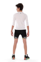 Boys White Squash Graphic T-Shirt Sporty Long Sleeve Top | ANJA Sportswear