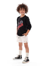 Boys Black Squash T-Shirt Sporty Long Sleeve Top | ANJA Sportswear