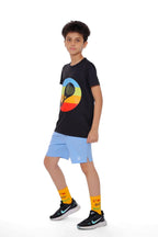 Boys Retro Padel Graphic T-Shirt  Sporty Athletic Top | ANJA Sportswear