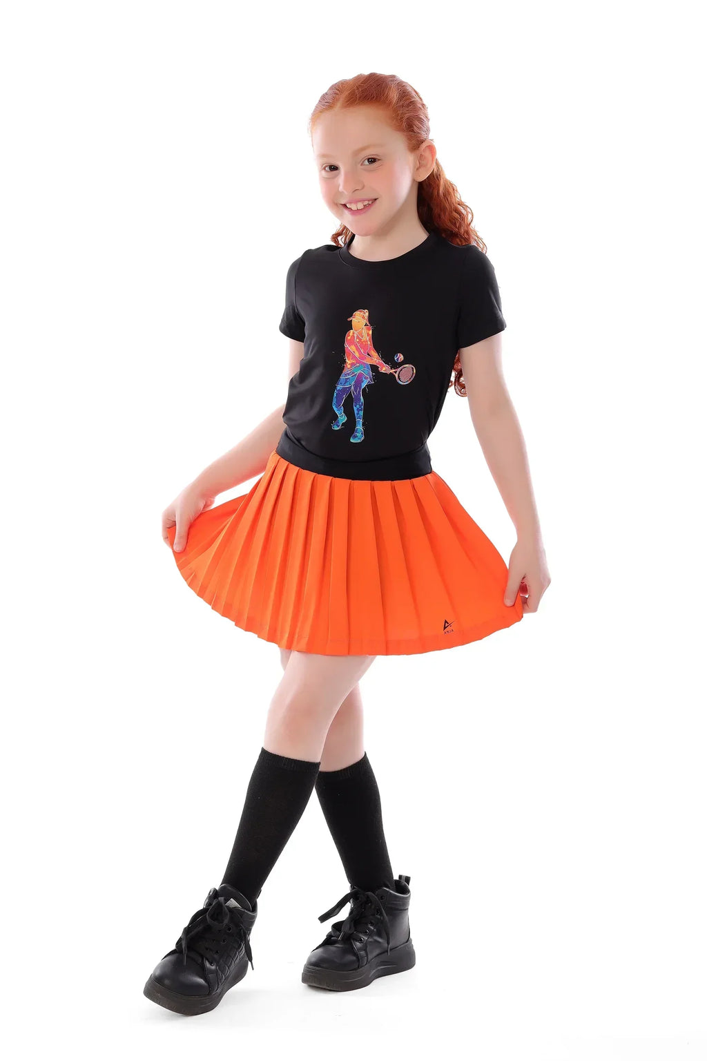 Girls Pleated Sport Skirt Athletic Plisse Skirt | ANJA Sportswear