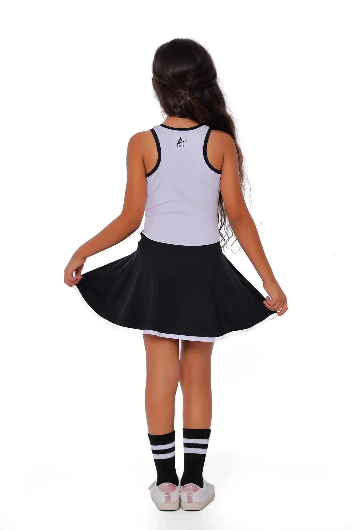 Girls Flared sport Dress â€“ Sporty Racerback Dress | ANJA Sportswear