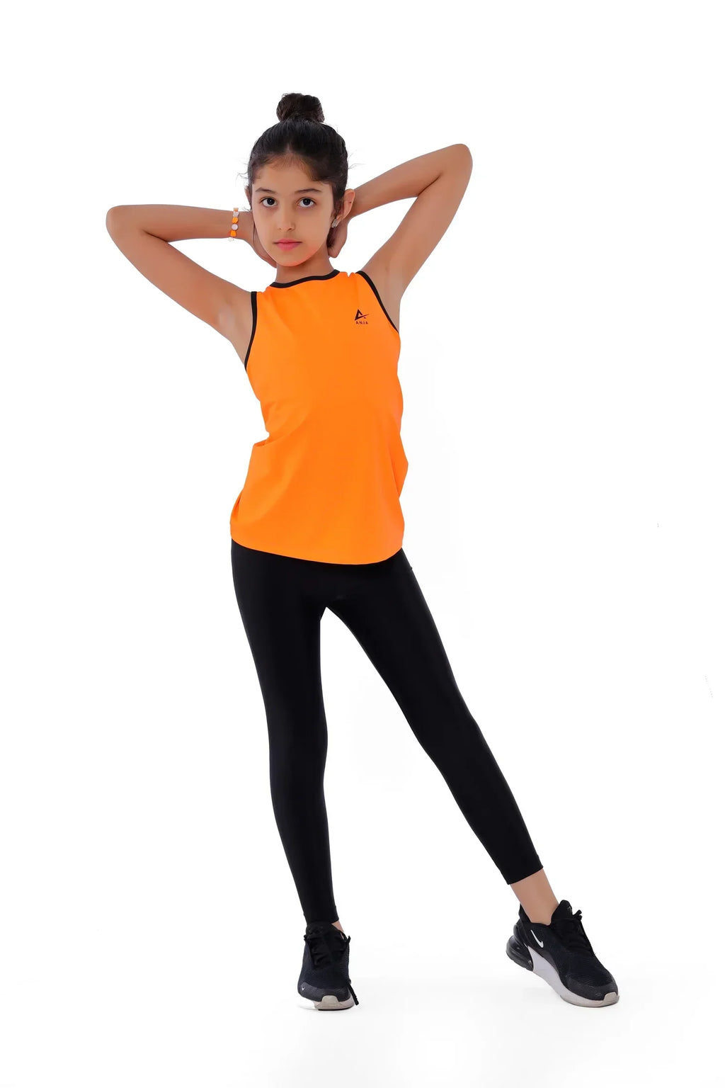 Girls Racerback Athletic Tank Sporty Performance Top | ANJA Sportswear