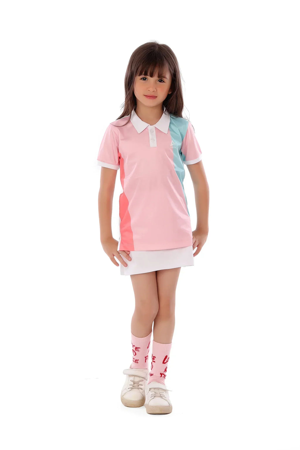 Girls Polo T-Shirt â€“ Short Sleeve Top | ANJA Sportswear