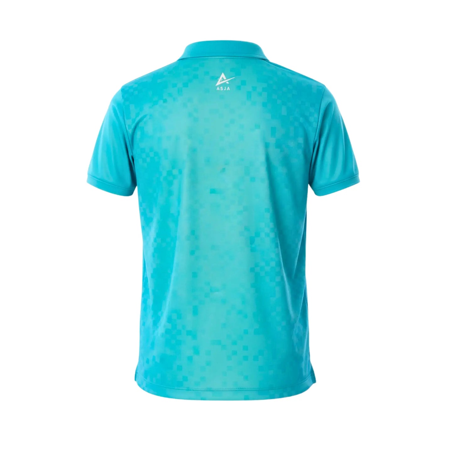 Blue polo shirt on a white background