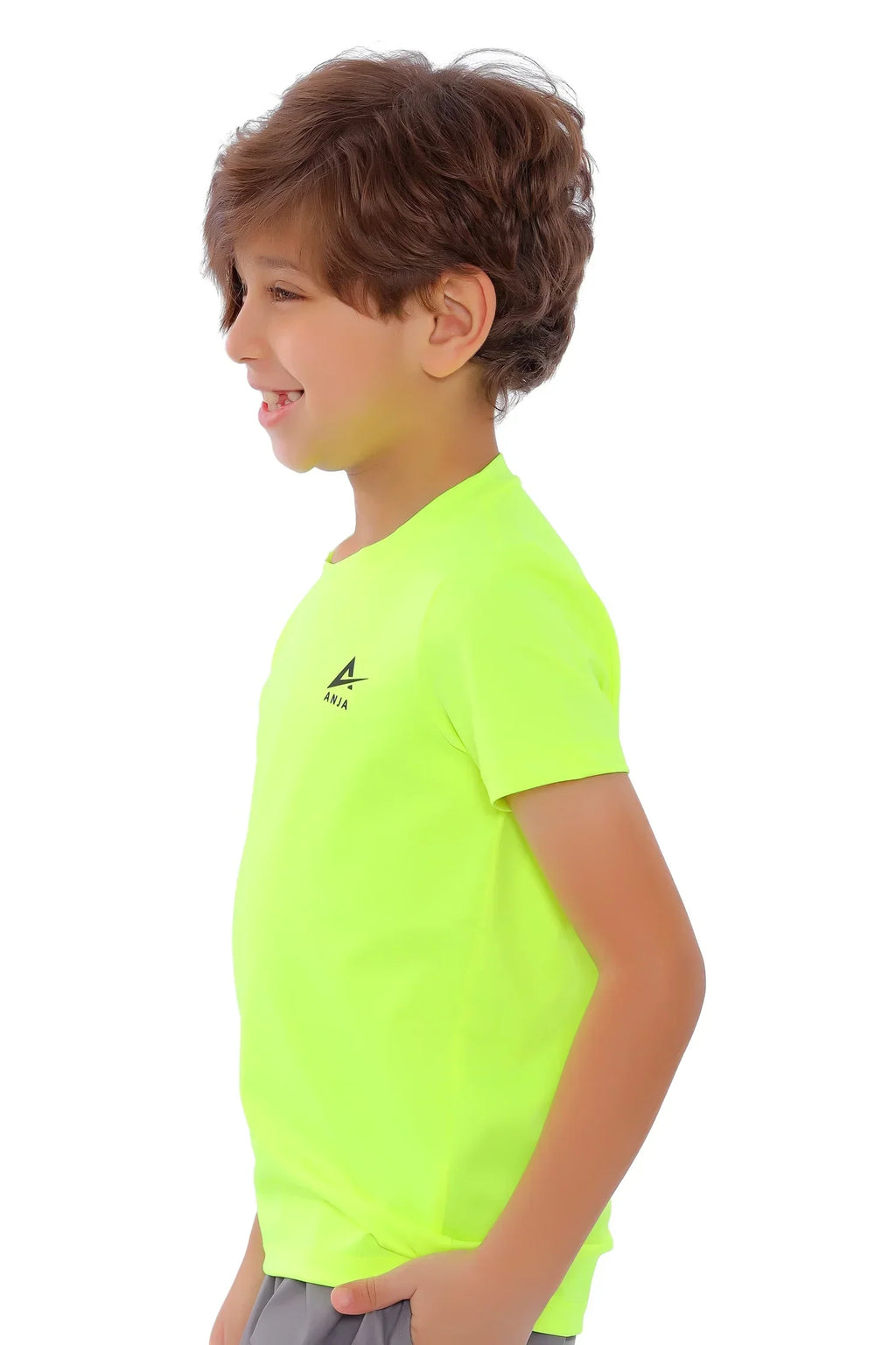 Boys Sporty Kids T-Shirt â€“ Athletic Short Sleeve Top | ANJA Sportswear