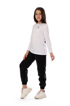 Basic Girls white long Sleeve Performance T-Shirt | ANJA Sportswear