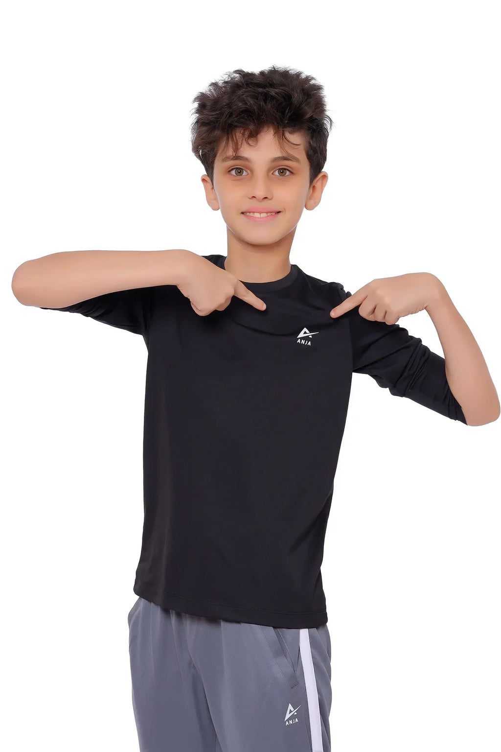 Basic Boys long Sleeve Performance T-Shirt | ANJA Sportswear