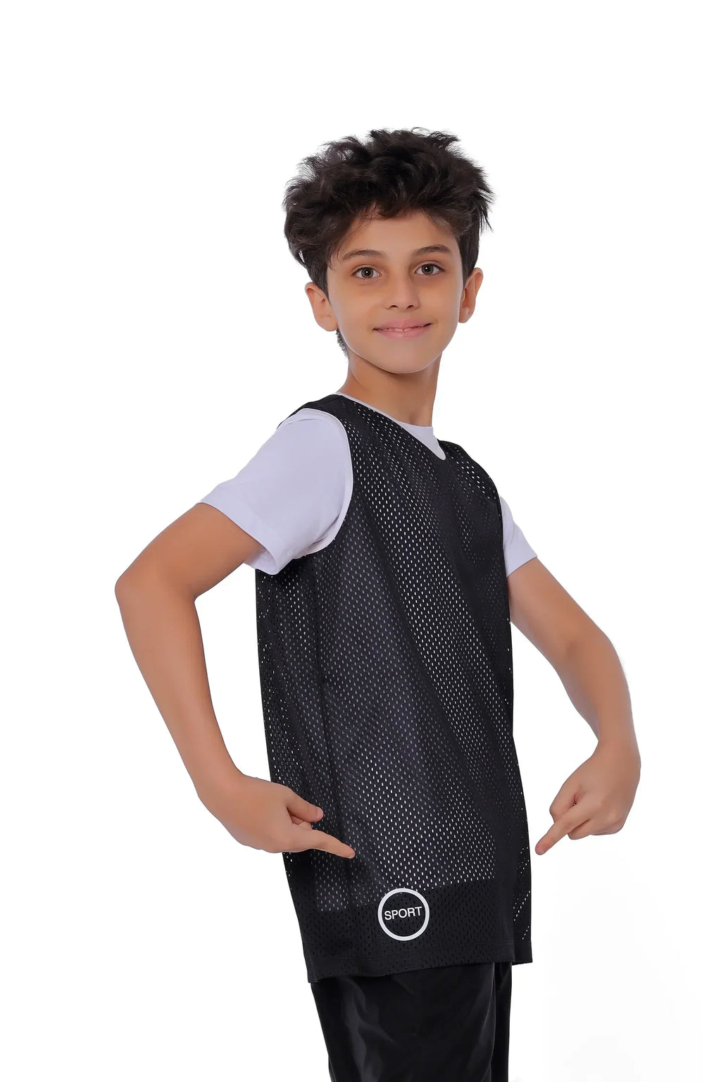 Boys Open Training Vest â€“ Lightweight Breathable Scrimmage Pinnies | ANJA Sportswear