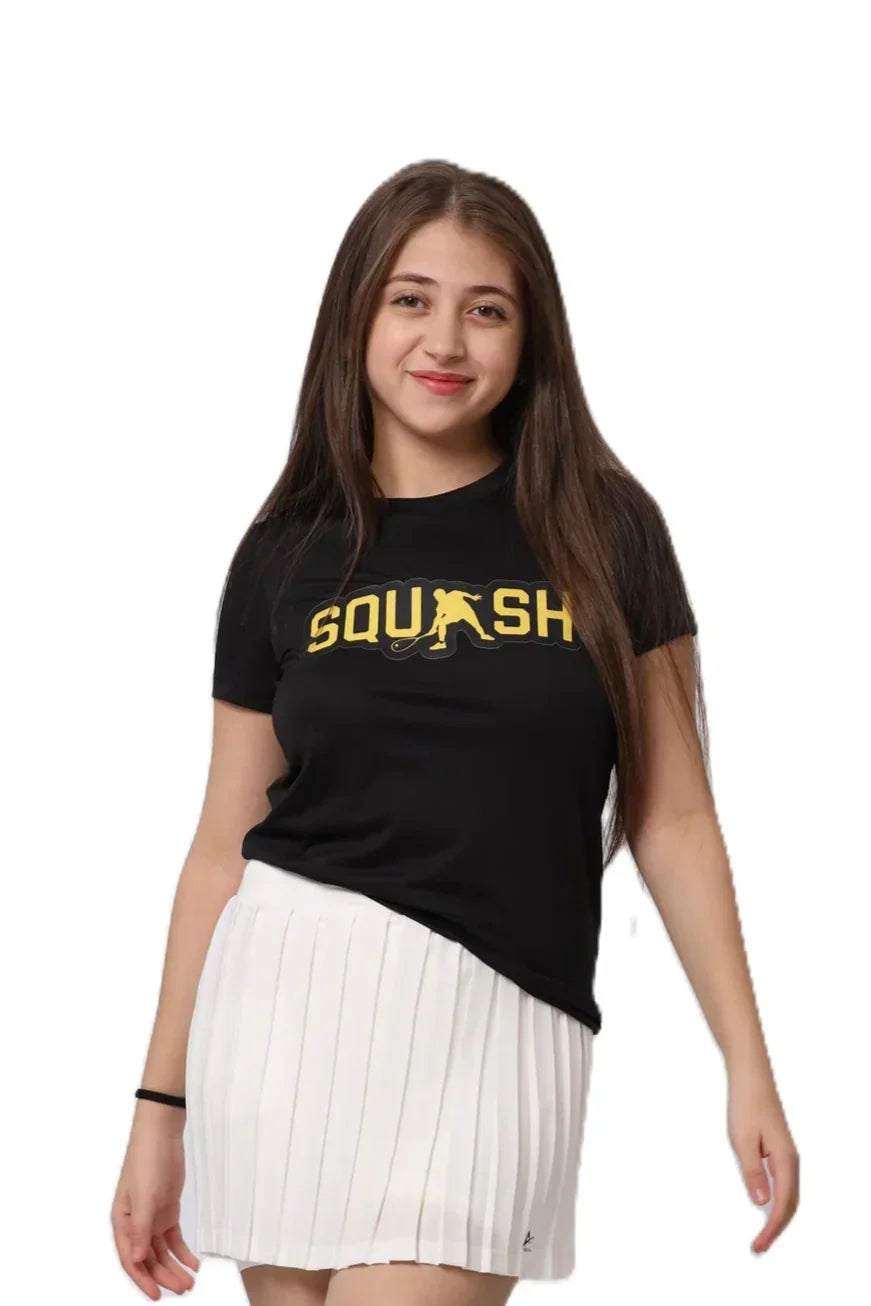 Girls Squash Graphic T-Shirt â€“ Sporty Athletic Top | ANJA Sportswear