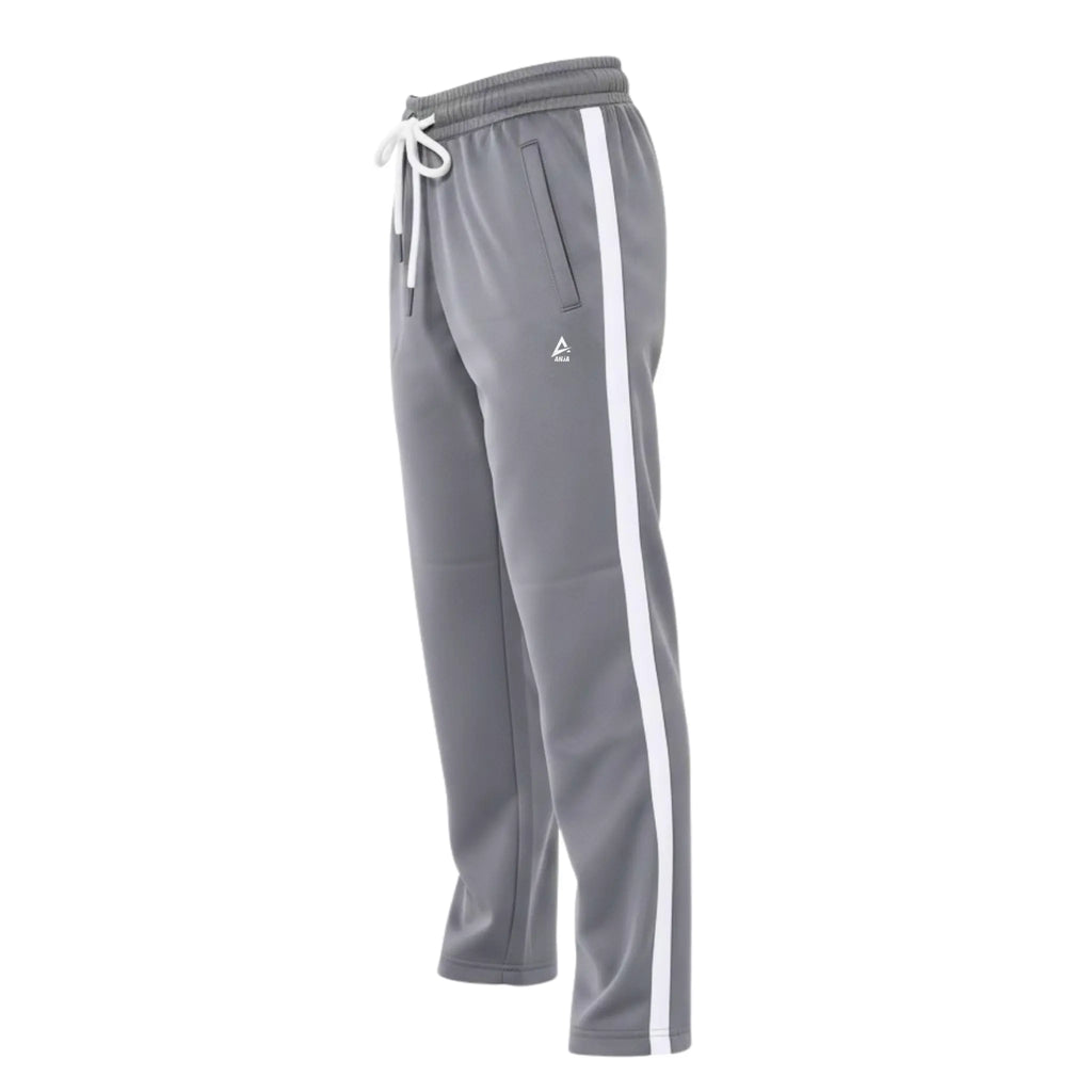 Boys Black Stripe Track Pants â€“ Sporty Side Stripe Joggers for kids | ANJA Sportswear