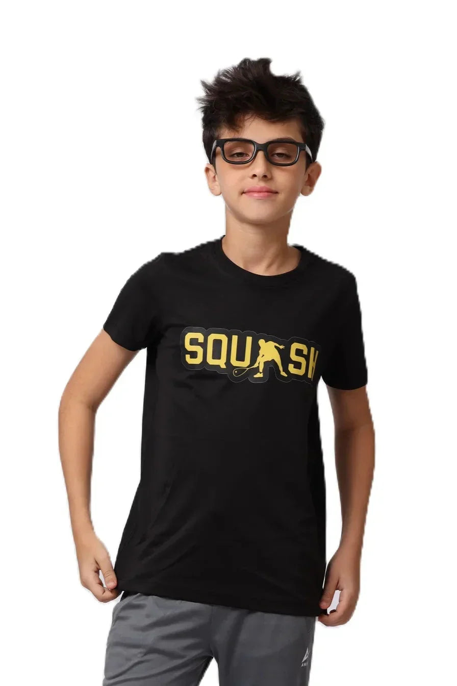 Boys Squash Graphic T-Shirt â€“ Sporty Athletic Top | ANJA Sportswear
