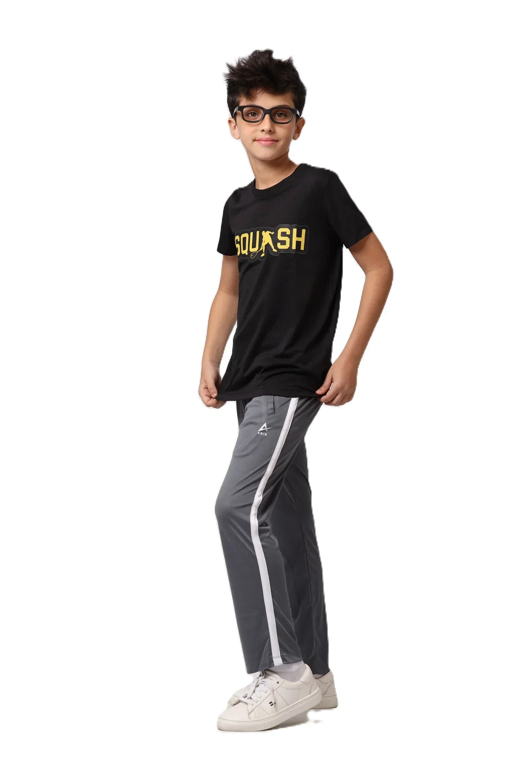 Boys Squash Graphic T-Shirt â€“ Sporty Athletic Top | ANJA Sportswear