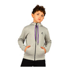 Boys Black Zip-Up Sweatshirt â€“ Sporty Contrast Trim Jacket | ANJA Sportswear